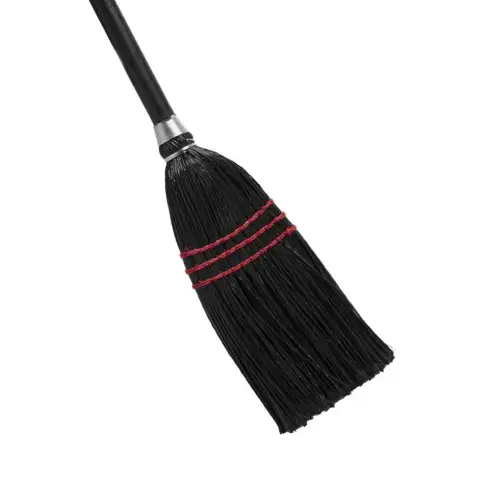 LOBBY BROOM W/WOODEN HANDLE 3/4